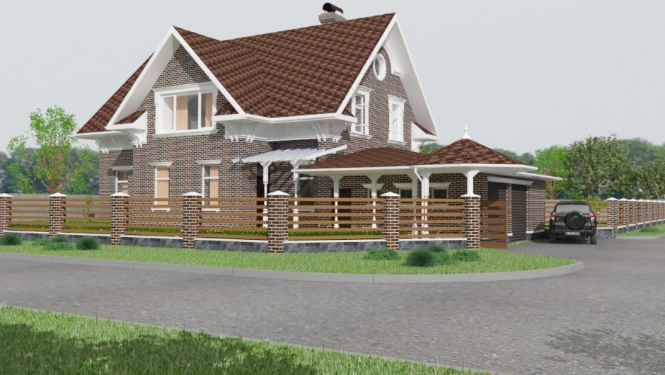 Design of the restaurant Cottage in the Chabany village (2)