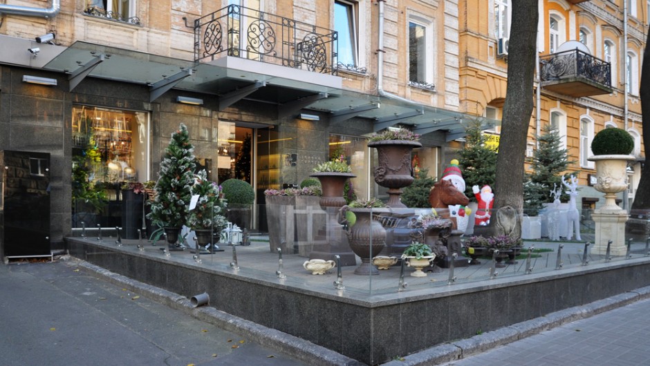 Design of the restaurant Shop Green Gallery Pirogova Street 3, Kiev