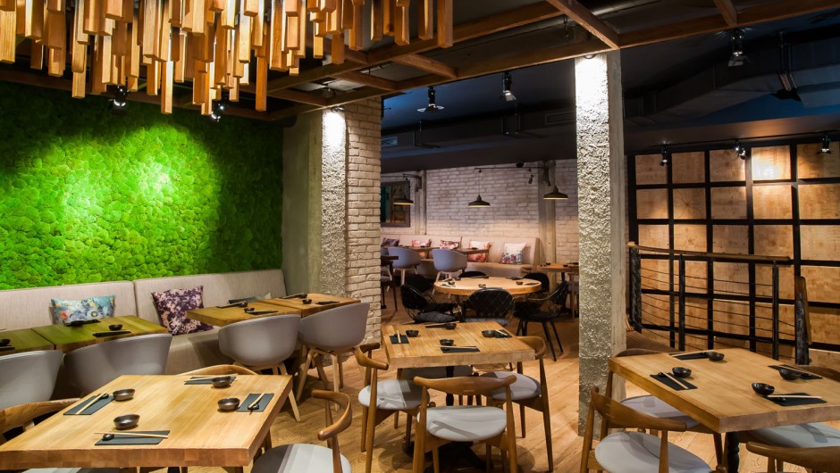Design of the restaurant Restaurant Murakami, London